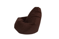 Бескаркасное кресло Мешок Груша XL 5022921 Ткань велюр коричневый Бескаркасное кресло Мешок Груша XL 5022921 Ткань велюр коричневый