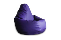 Бескаркасное кресло Мешок Груша 3XL 5010941 Экокожа фиолетовая