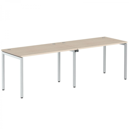 Стол 2-х местный XWST 2470 Бук Тиара/Алюминий 2400х700х750 XTEN-S