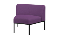 Коллекция мягкой мебели Астро Рогожка Sweet grey серый/Рогожка Sweet rose violet фиолетовый/Черный
