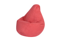 Бескаркасное кресло Мешок Груша L 5023011 Ткань велюр коралловый Бескаркасное кресло Мешок Груша L 5023011 Ткань велюр коралловый