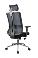 Офисное кресло А663, ткань/сетка, черный/серый