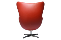 Кресло дизайнерское Egg Chair FR 0481 Кожа красная