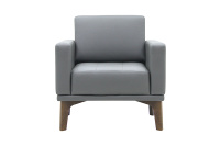 Кресло мягкое Темплтон М-06 Экокожа Dk. Grey 1118