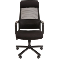 Офисное кресло CHAIRMAN 590, ткань/сетчатый акрил, черный