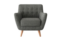Мягкое кресло Picasso FR 0357 Вельвет тёмно-серый