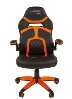 Геймерское кресло CHAIRMAN Game 18, экокожа/ткань TW, черный/оранжевый NEW