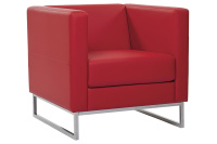 Мягкое кресло Дюна 7050343 Экокожа Euroline 960 (красная)