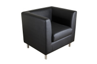 Мягкое кресло Опус opu-k-bl Экокожа Экотекс 3001 (черная)