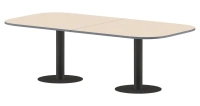 Конференц стол ПРГ-8 клен мультиплекс/Антрацит 3600х1200