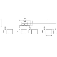 Спот Arte Lamp A4510PL-4SS Cavalletta