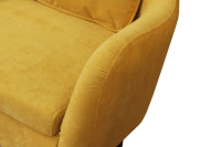 Кресло мягкое Оливер, желтый/бук