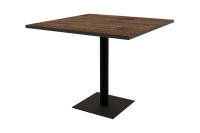 Стол обеденный Simple 21SIMPLE.009 Брауни/Черный металл