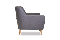 Мягкое кресло Aspen M28-1S Микровелюр Candy Grey (серый)