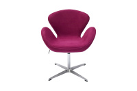 Кресло дизайнерское Swan Chair FR 0651 Замша винная