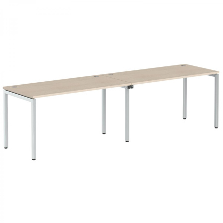 Стол 2-х местный XWST 2870 Бук Тиара/Алюминий 2800х700х750 XTEN-S